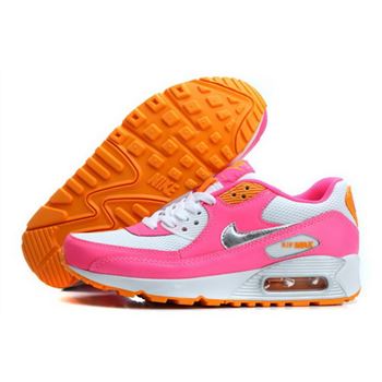 Nike Air Max 90 Womens Shoes Baby Pink White Silver New Poland